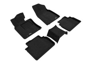 Toyota Camry Floor Mats - Front and Rear - 3D MAXpider - Elegant Series - Black - `18-`24